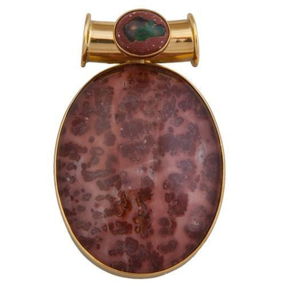 Charles Albert Jewelry - Alchemia Opal And Nature Jasper Pendant P7218 NEW